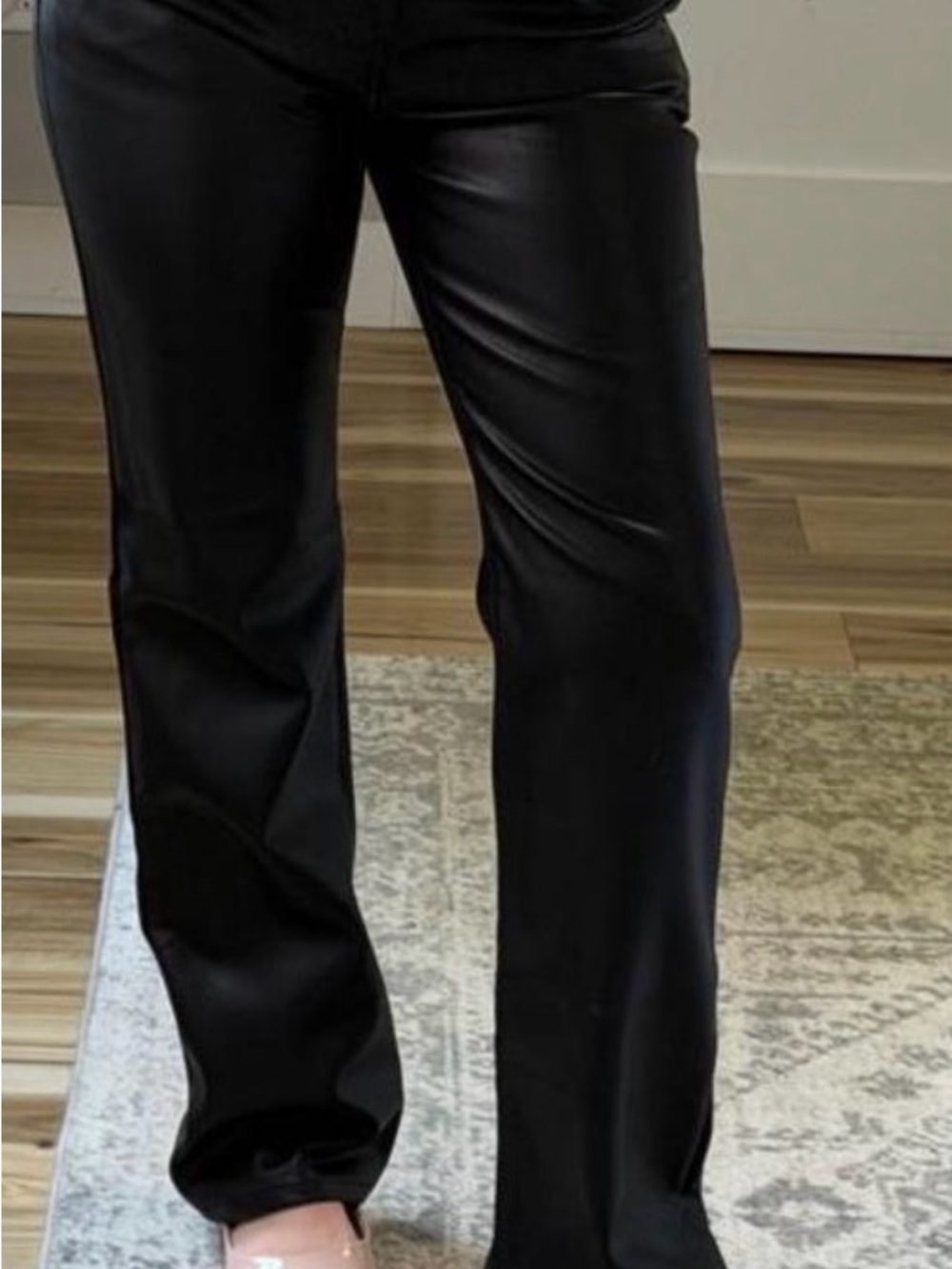 Banana Republic Faux Leather Bootcut Pants – Black – 28/6 Petite – NWT
